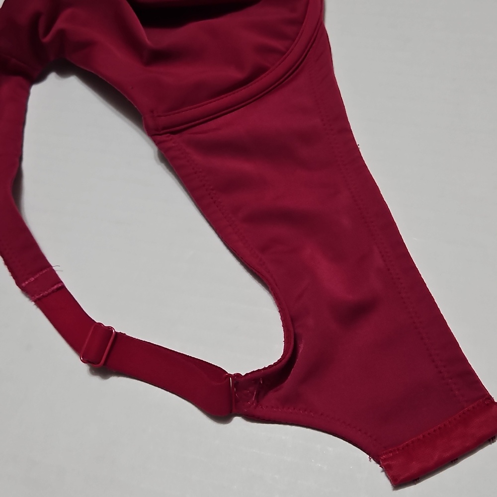 Wacoal Deep Red Underwire Lined Seamless Full-Cup Bra Size 40D - Picture 7 of 8
